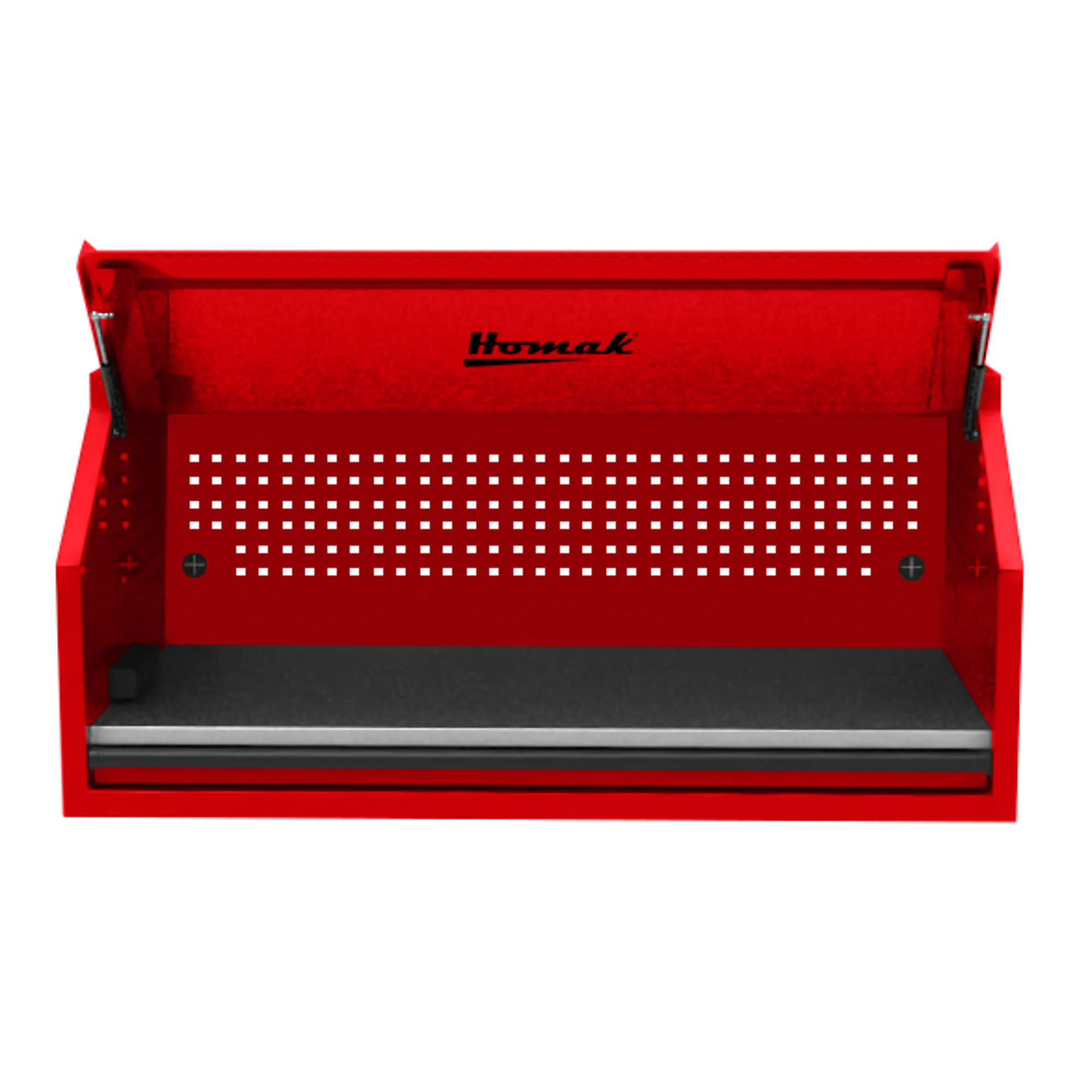 Homak RS Pro, 54in. RS PRO TOP HUTCH-RED, Width 54 in, Height 24.375 in, Color Red, Model# RD02054010